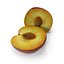 Plum Half 4 3D Model