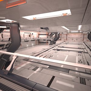 Sci Fi Hangar Interior