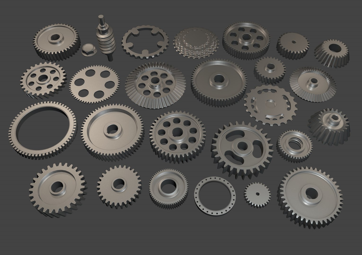 Math Gears free 3D model 3D printable