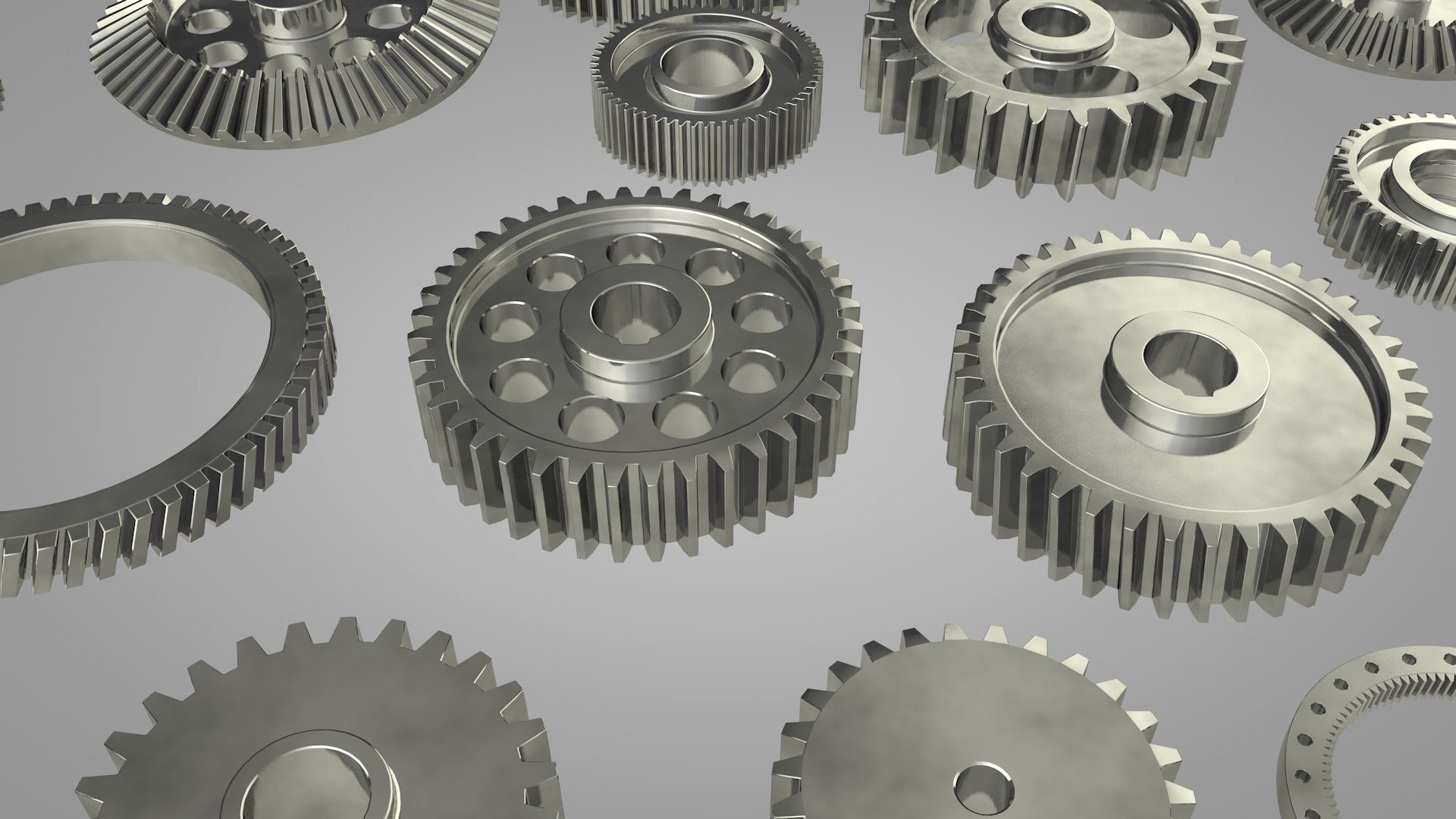 3D Model: 9 Gears Set ~ Buy Now #91484081