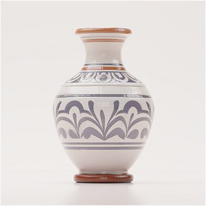 3D Traditional Hand Painted Folk Ceramic Vase 3D model model