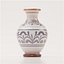 Traditionelles handbemaltes Keramikvase-Modell (3D-Modell)