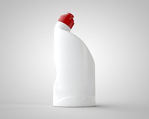 3d model of detergent bottle