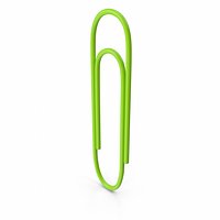 Paper Clip Green