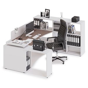 office workspace las 3D model