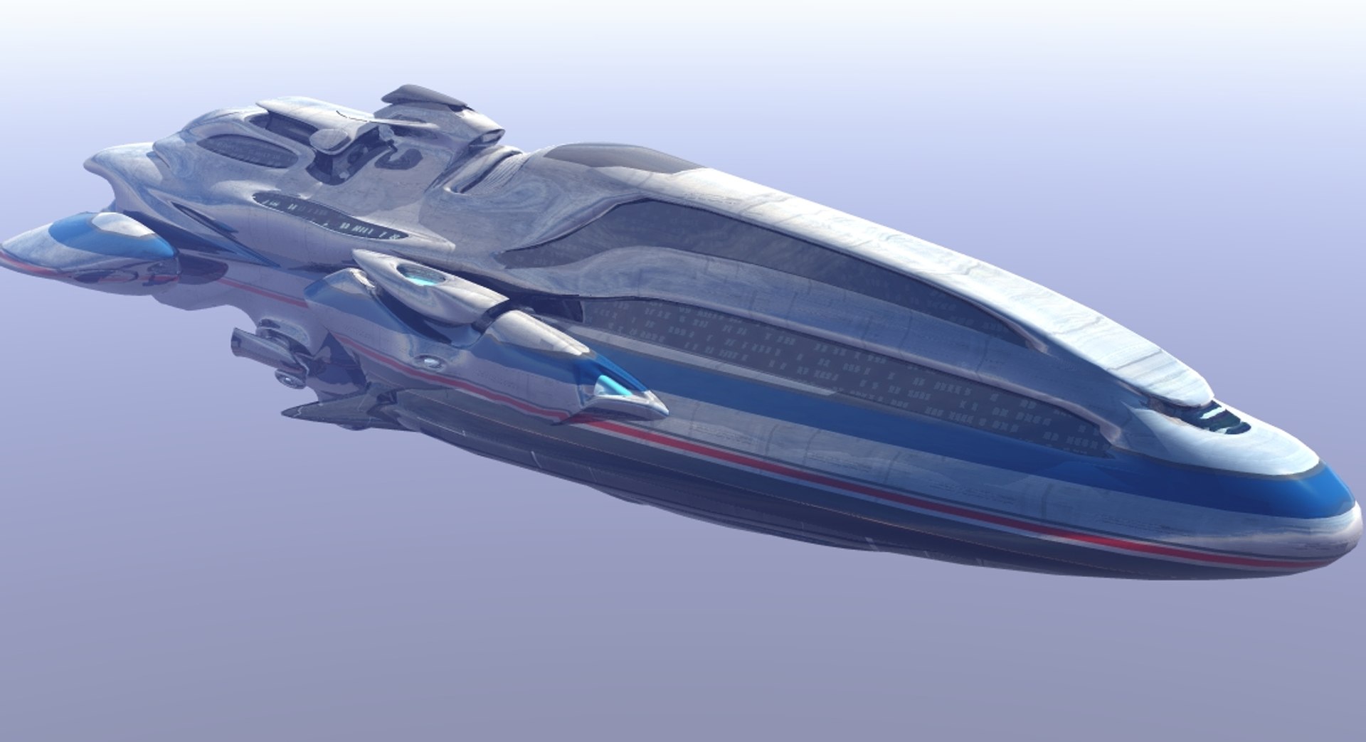 3d Model Of Passenger Sceneries Space