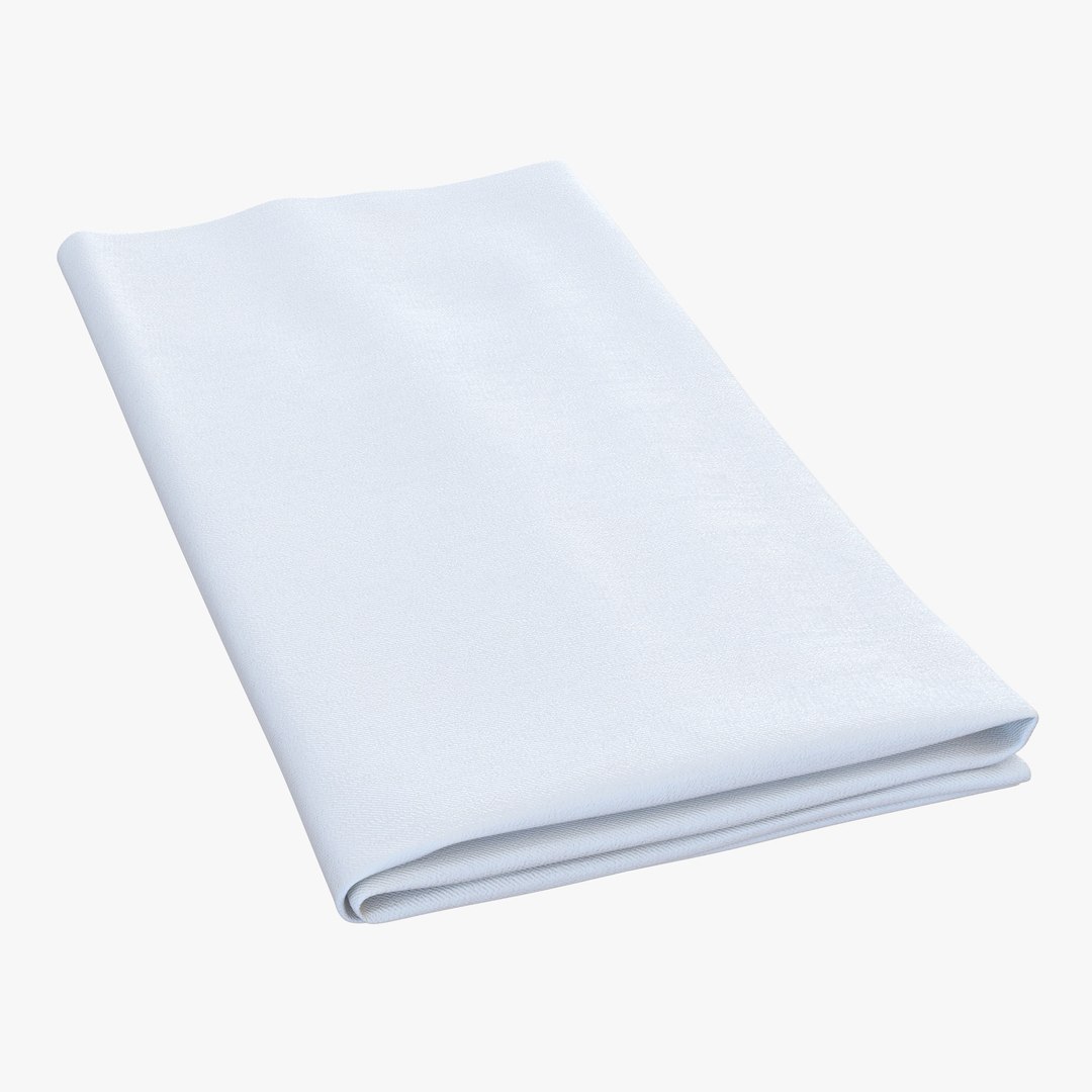 Napkin 2 White 3D model preview