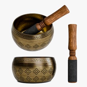 Tibetan Singing Bowl with Wooden Mallet - Meditation Bowl