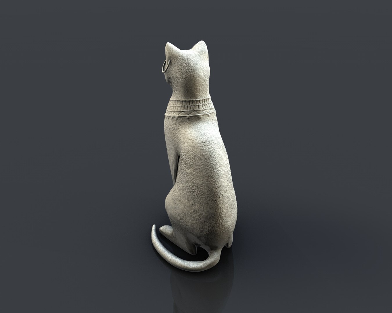 Egyptian cat statue 3D model - TurboSquid 1286802