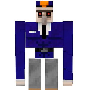 3d model iron golem rig
