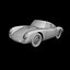 1956 porsche 550 coupe 3D model