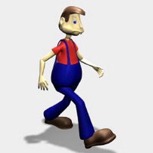 rigged character 3d model