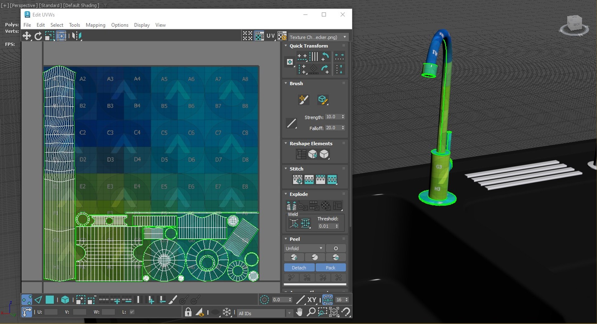 3D Sink With Faucet N1 Model TurboSquid 2295210