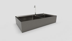 3D Sink with Faucet N1 model