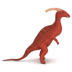 3d model dinosaur parasaurolophus