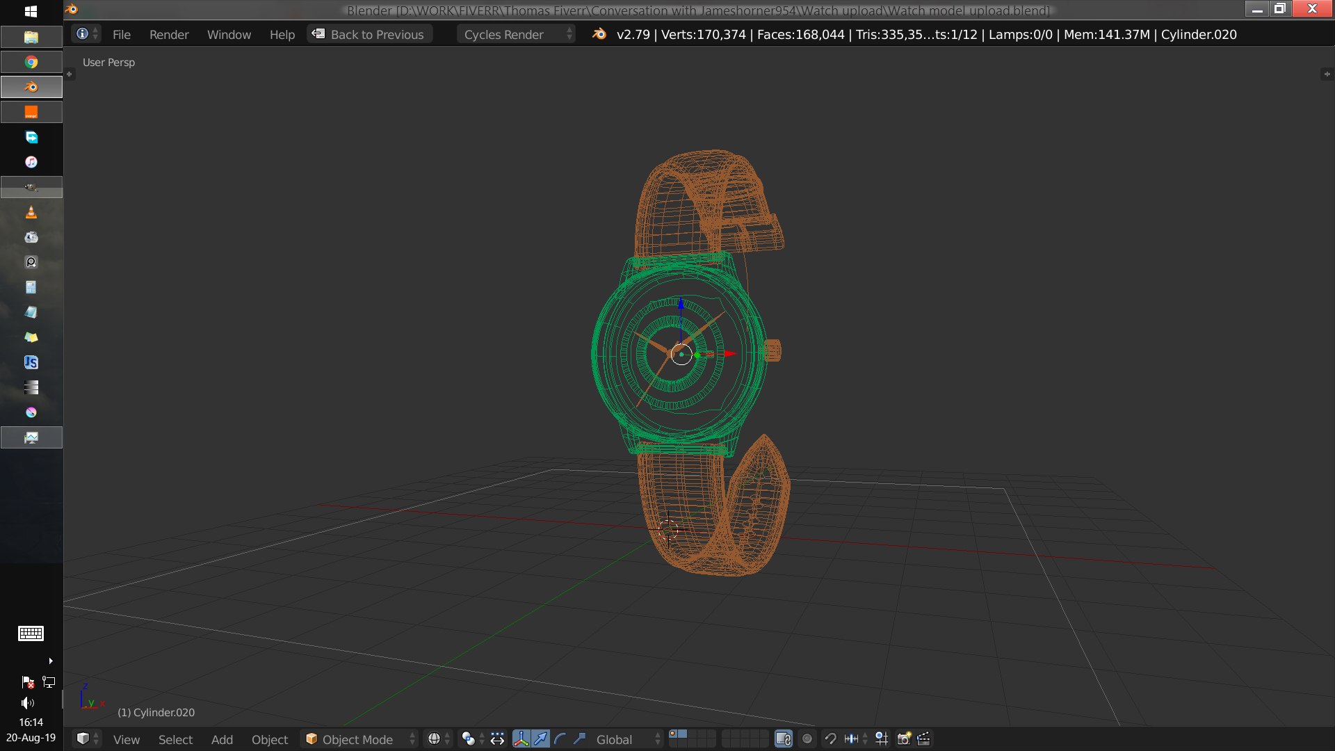 3D Watch Model - TurboSquid 1438677