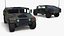Military Off Road Utility Vehicle Humvee Rigged for Cinema 4D
