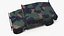 Military Off Road Utility Vehicle Humvee Rigged for Cinema 4D