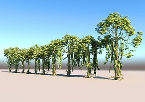 Animated Jungle Tree Pack 10