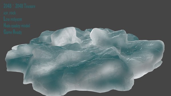 3D model snow frozen