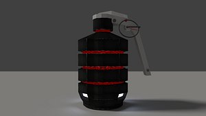 sci-fi grenade 3D model