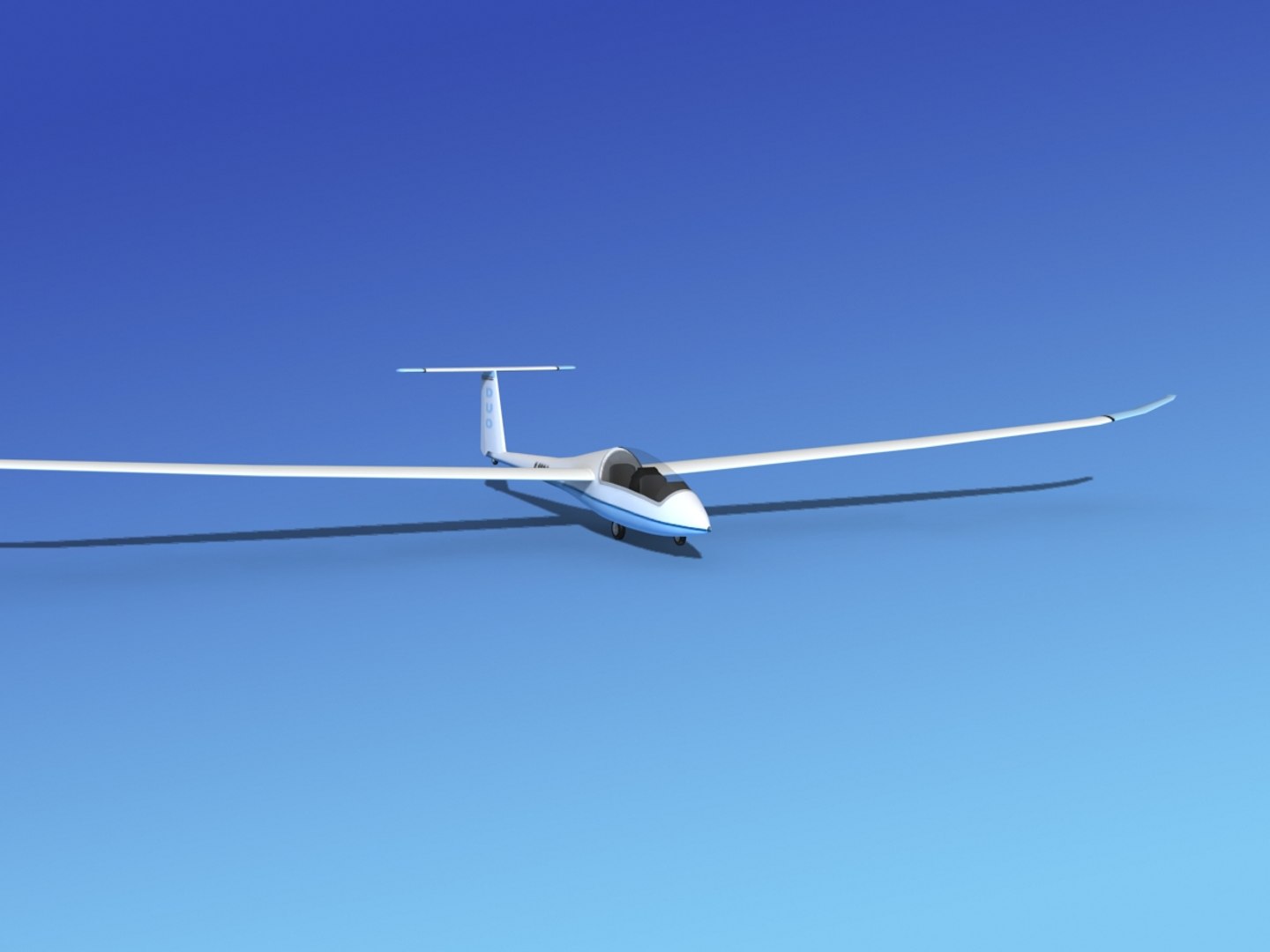 Discus Duo Sailplane Plane 3d Max