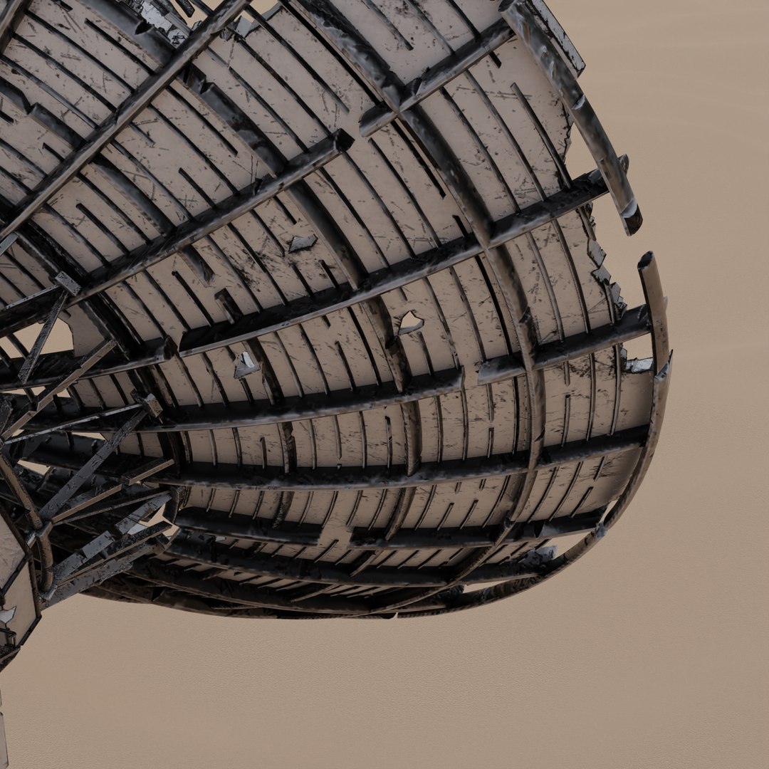 Ruined big satellite dish model https://p.turbosquid.com/ts-thumb/kl/zes8Fb/2z/6untitled/png/1656917417/1920x1080/fit_q87/18a4a37e75d0db1fd716b7bd706a3f95a48a602b/6untitled.jpg