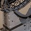 Grande parabola satellitare rovinata