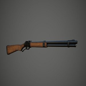 3D Shotgun single barrel model