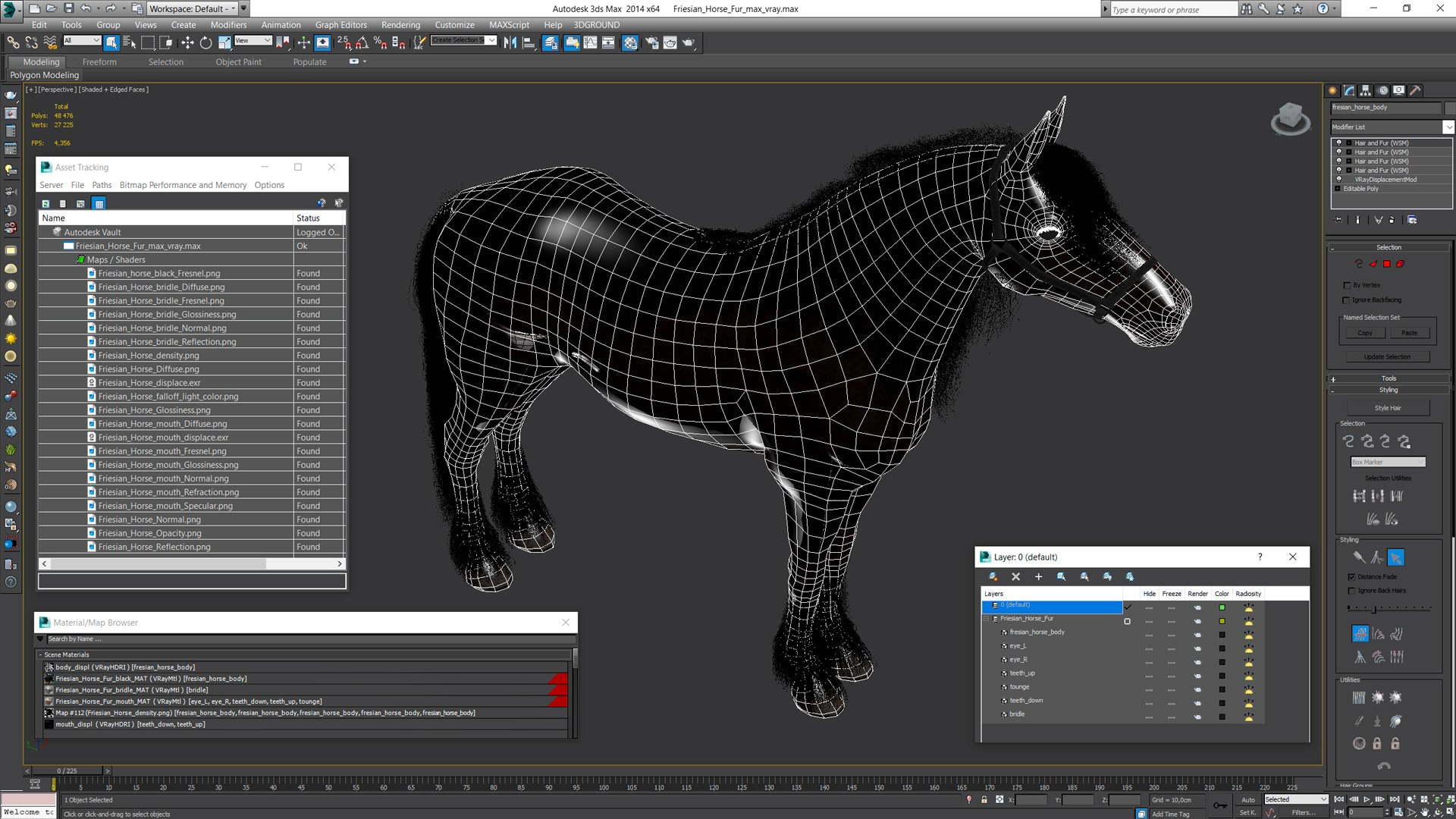 3D Friesian Horse Fur model https://p.turbosquid.com/ts-thumb/km/985THl/TD/friesianhorsefurvray3dmodel017/jpg/1706280044/1920x1080/fit_q87/a8294bd021de8b2ed86d89987650ec8c8b48c69b/friesianhorsefurvray3dmodel017.jpg