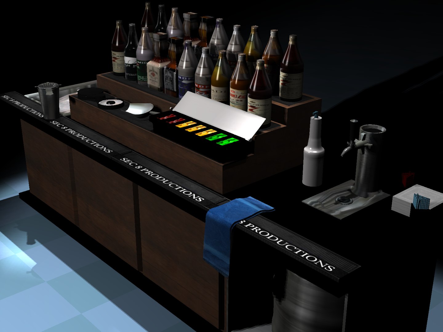 Mini Bar 3d 3ds