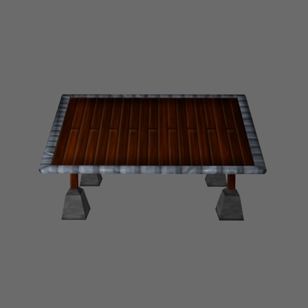 viewing table 3d obj