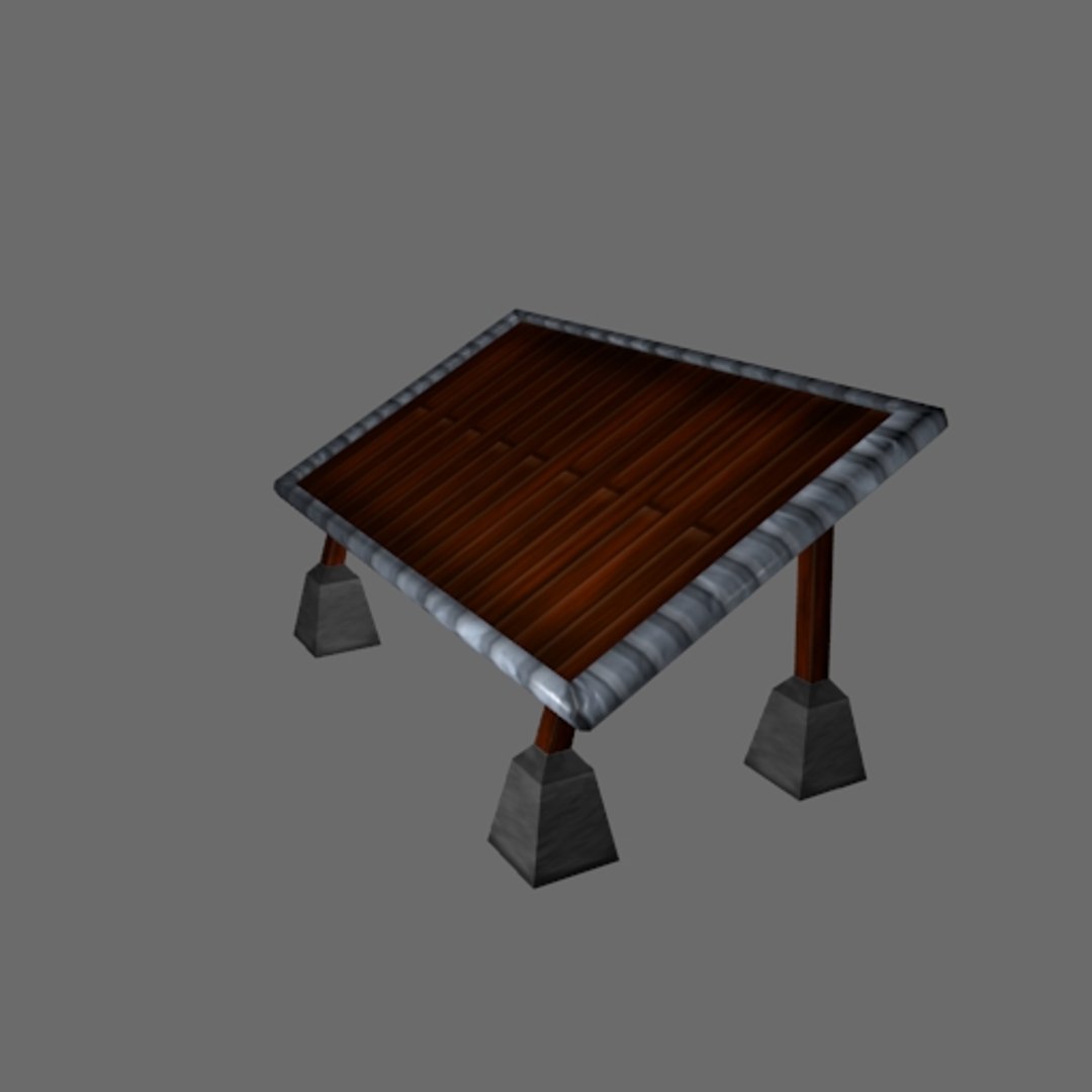 viewing table 3d obj