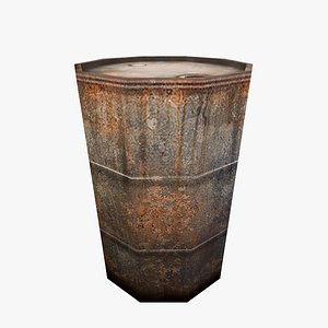 3D model Rusty Barrel
