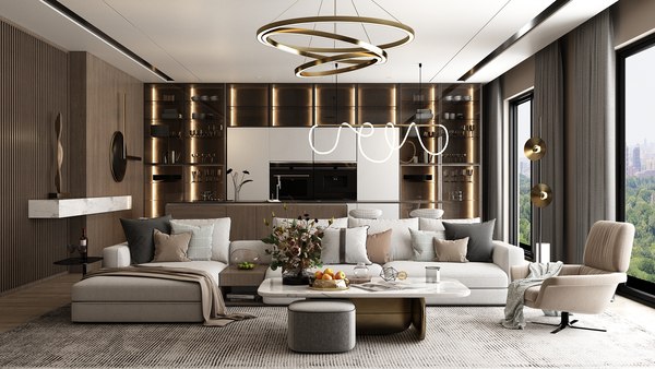 Living Room - Interior 06 model