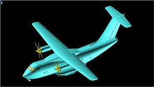 3D interpretation il-112 aircraft solid model