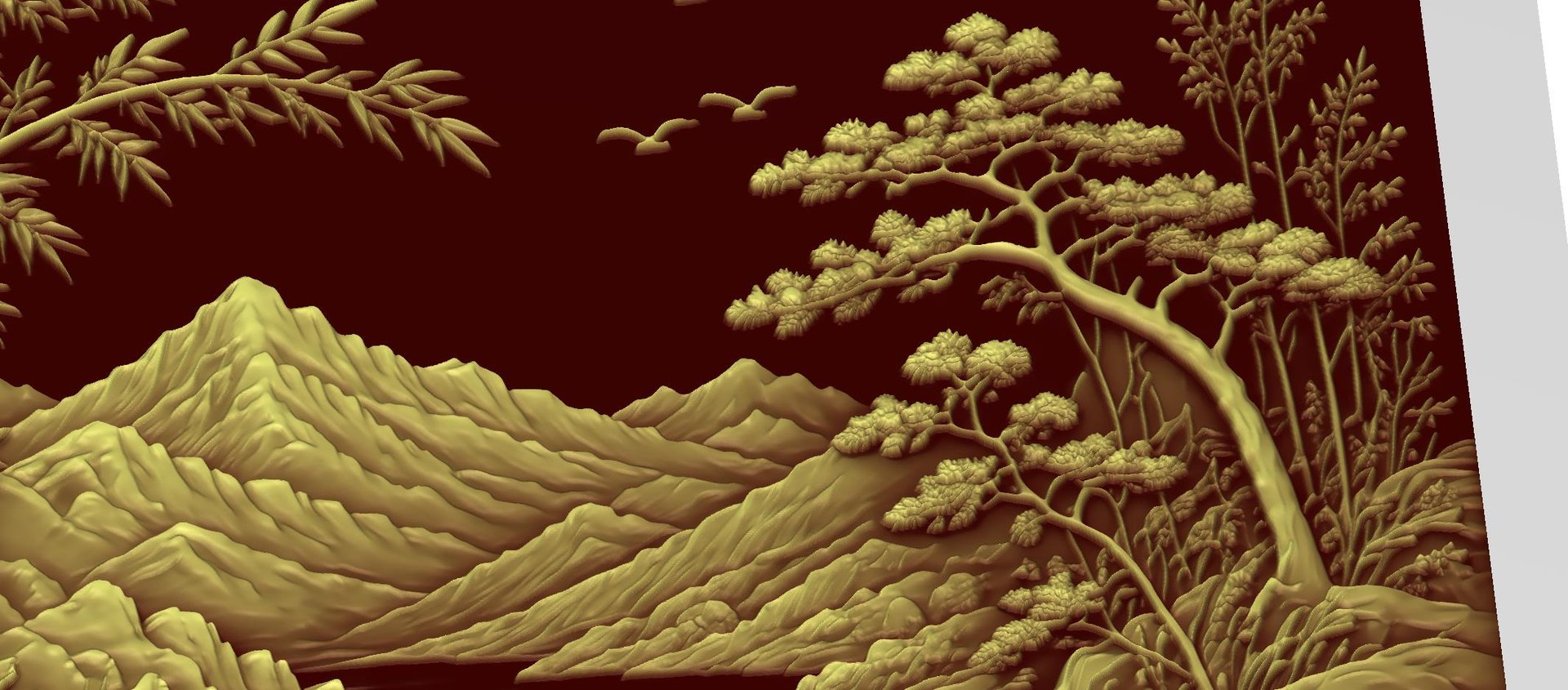 Modern Bamboo Landscape Decor Bas Relief Mural STL CNC 42 3D model https://p.turbosquid.com/ts-thumb/km/Slu9oK/w5/a65/jpg/1786721951/1920x1080/fit_q87/0e7d3c49908258dbc911db38c749ee5c9e528534/a65.jpg