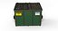 3d model street dumpster