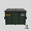 3d model street dumpster