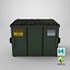 3d model street dumpster