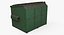 3d model street dumpster