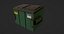 3d model street dumpster