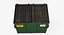 3d model street dumpster