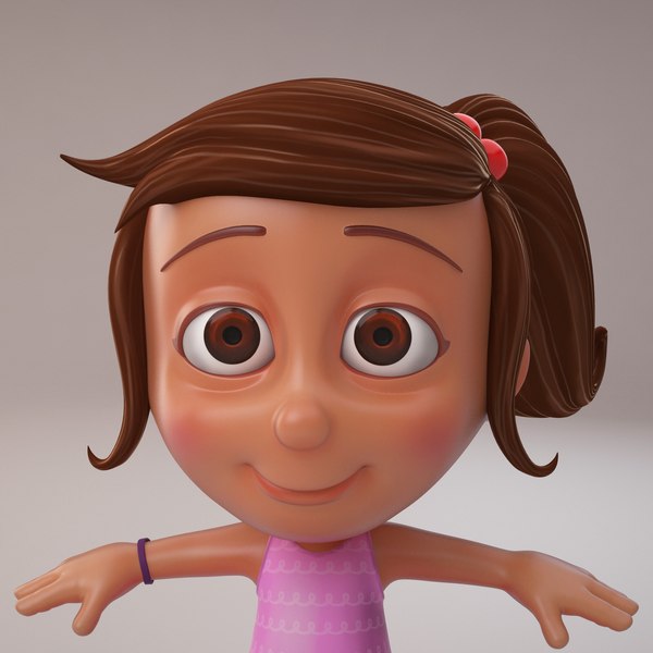 3d girl cartoon