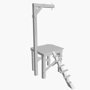 gallows 3d model