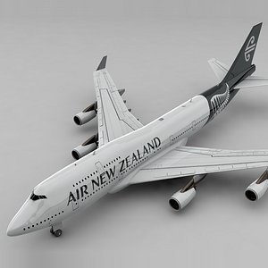 3D boeing 747 air new model