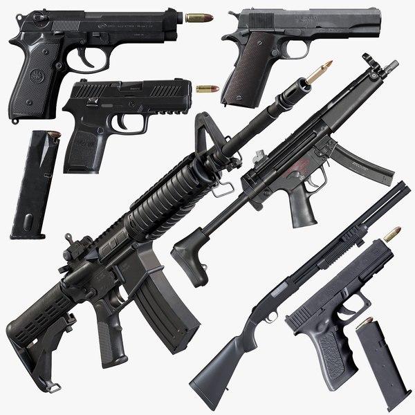 Armas foto-realistas para jogos Modelo 3D - TurboSquid 1195466