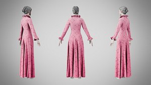 3D Dress 29 Tickle Me Pink With Design model