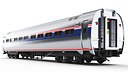 Detailed Passenger Train Car With Interior
