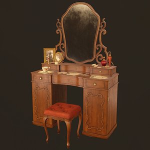 Vanity Table - PBR Game Ready 3D model